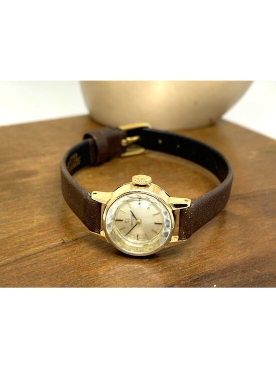 Omega De Ville Women\'s Watch Swiss Mechanical Vintage 1964 Brown Leather 19mm main image 12